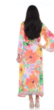 Load image into Gallery viewer, Orange Multiple Color Bright Kimono
