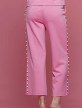 Load image into Gallery viewer, Powder Pink Ruffle Pearl Pants
