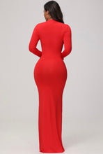 Load image into Gallery viewer, Red Hot Long Sleeve Maxi Dress
