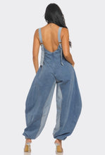 Load image into Gallery viewer, Denim Color Block Jumpsuit
