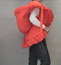 Load image into Gallery viewer, Extravagant Oversized Hooded Vest (Green, Orange, Red)
