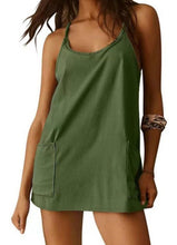 Load image into Gallery viewer, Green Cami Mini Romper
