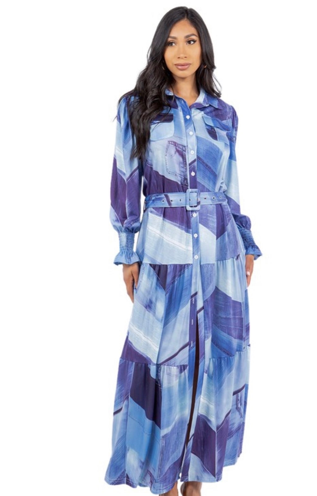 The Blues Multi-Print Dress