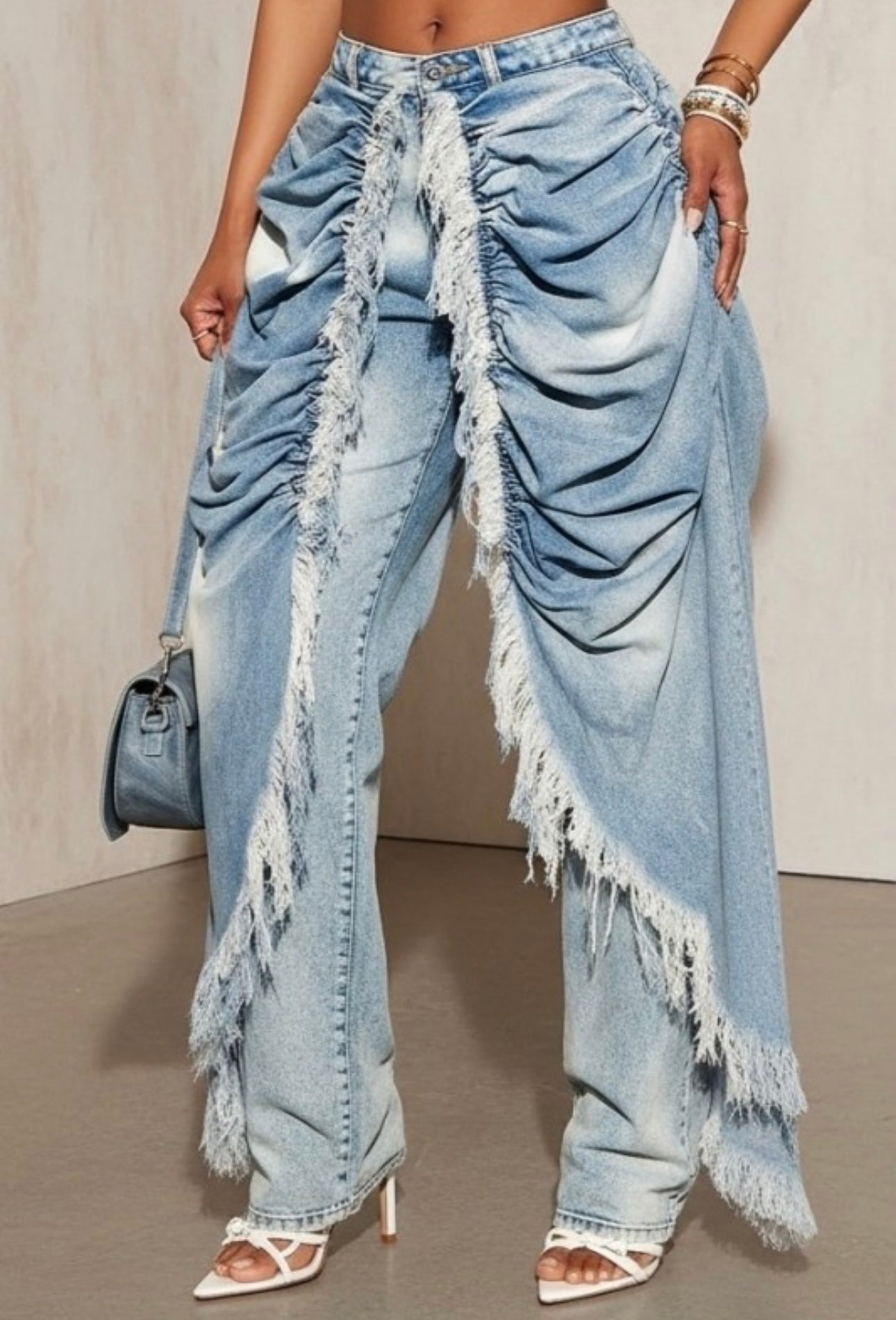 Light Blue Billionaire Layered Denim