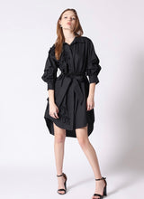 Load image into Gallery viewer, Black Ruffle High Low Dress
