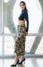 Load image into Gallery viewer, Camo Drawstring Skirt
