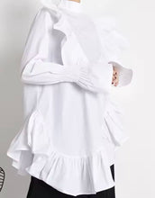 Load image into Gallery viewer, White Ruffle Top
