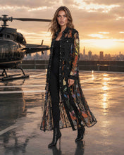 Load image into Gallery viewer, The Jardin Noir Luxury Duster
