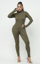 Load image into Gallery viewer, Long Sleeve Mock Neck Jumpsuit
