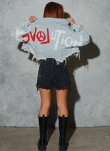 Load image into Gallery viewer, Denim LOVE Cropped Jacket
