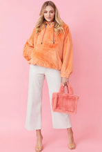 Load image into Gallery viewer, Oversized Faux Fur Hoodie (Orange, Green, Yellow, Light Blue)
