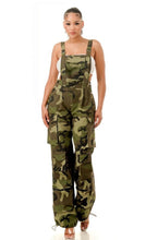 Load image into Gallery viewer, Camouflage Cargo Pocket Overalls
