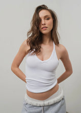 Load image into Gallery viewer, White Racerback Tank Top
