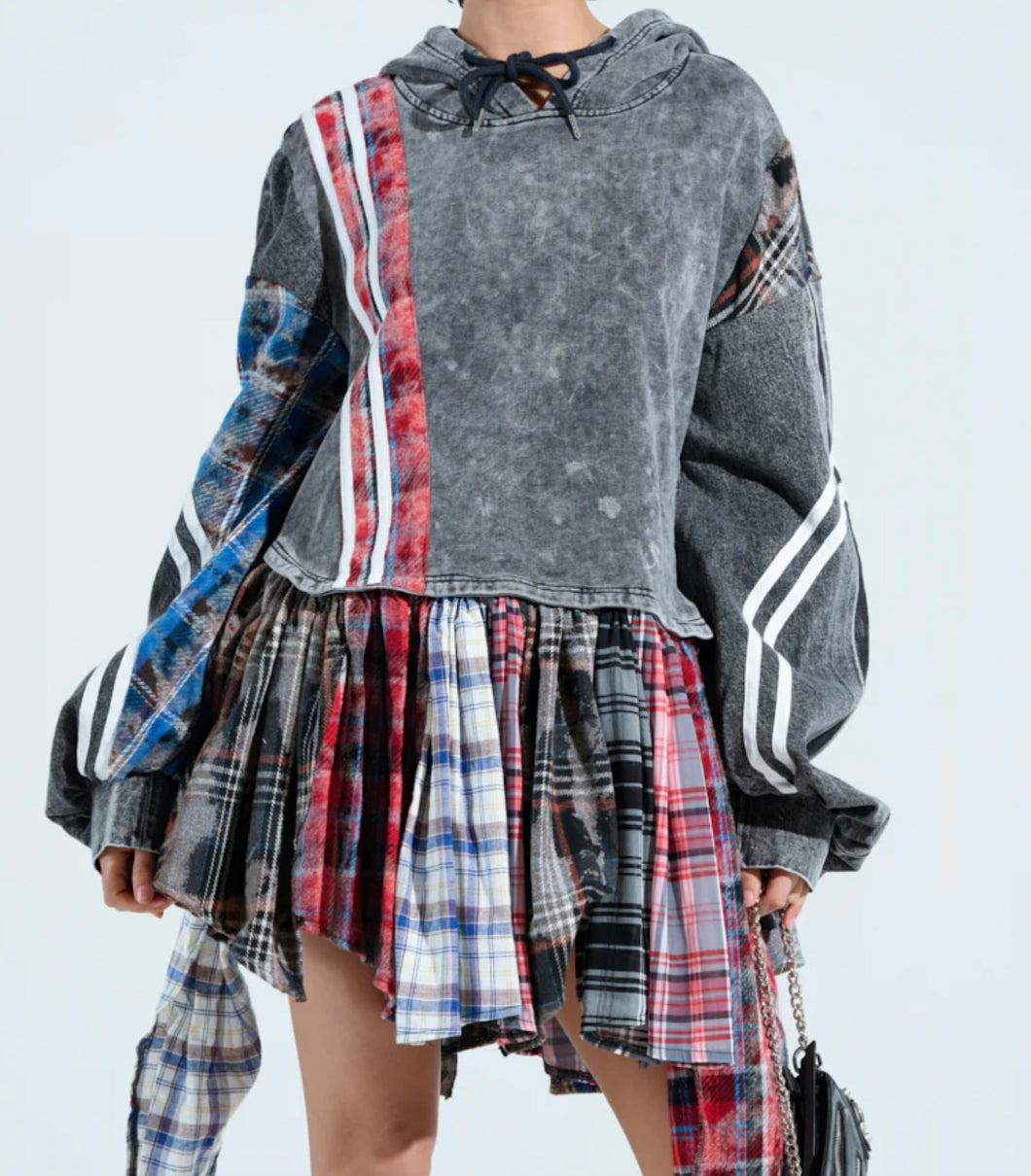 The Plaid Hoodie Dress/Top