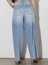 Load image into Gallery viewer, Wrap Front Wide Leg Jeans
