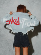 Load image into Gallery viewer, Denim LOVE Cropped Jacket
