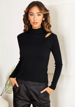 Load image into Gallery viewer, Ribbed Turtleneck Knit Top
