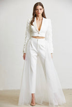 Load image into Gallery viewer, Rosette Blazer &amp; Tulle Pants Set
