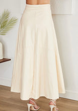 Load image into Gallery viewer, White Faux Leather Maxi Skirt
