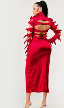 Load image into Gallery viewer, Red Tied Up Dress
