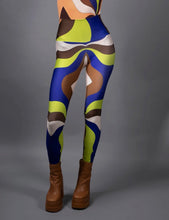 Load image into Gallery viewer, Abstract Psychedelic Leggings (Pink/Blue)
