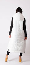 Load image into Gallery viewer, White Sleeveless Puffer Vest

