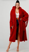 Load image into Gallery viewer, Red Long Fringe Coat
