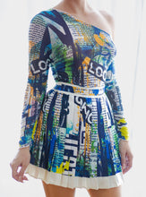 Load image into Gallery viewer, SALLY Blue Print Skirt Set
