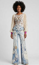 Load image into Gallery viewer, Bell Bottom Denim Illusion Pants
