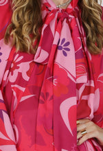 Load image into Gallery viewer, Pink &amp; Red Poncho Top
