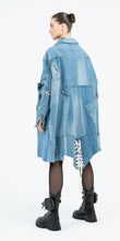 Load image into Gallery viewer, Kiki Denim Patched Longline Jacket
