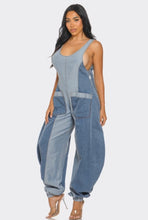 Load image into Gallery viewer, Denim Color Block Jumpsuit
