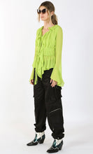 Load image into Gallery viewer, Black Strap Cargo Baggy Pants
