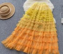 Load image into Gallery viewer, Yellow Shades Tulle Skirt
