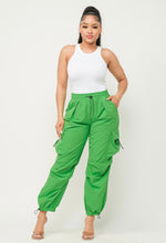 Load image into Gallery viewer, Parachute Cargo Joggers (Lemon/Green)
