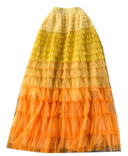 Load image into Gallery viewer, Yellow Shades Tulle Skirt
