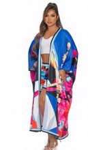 Load image into Gallery viewer, Blue Colorful Cardigan Set
