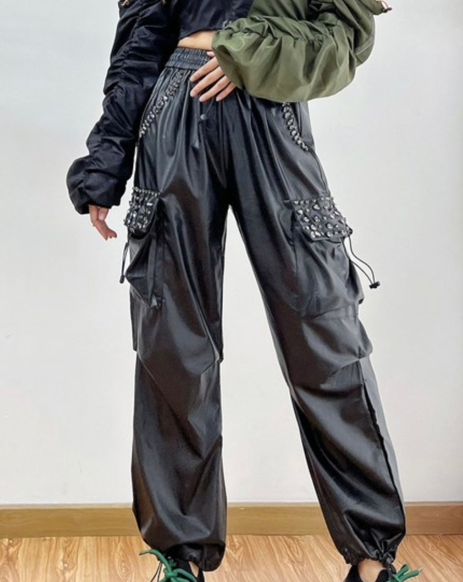 パンツ yeekyo RHINESTONE cargopants YEEKYO RHINESTONE CARGO PANTS
