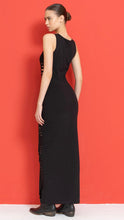 Load image into Gallery viewer, Black Slit Detailed Maxi Dress
