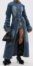 Load image into Gallery viewer, Dark Wash Denim Trench
