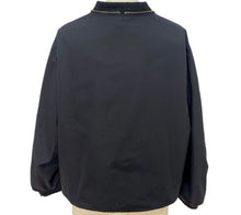Load image into Gallery viewer, Black &amp; Denim Contrast Ruffle Jacket
