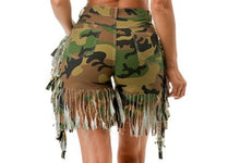 Load image into Gallery viewer, Camouflage Fringe Shorts (S-3X)
