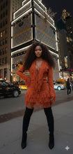 Load image into Gallery viewer, Rust Fringe Skirt Set
