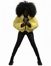 Load image into Gallery viewer, Reversible Puff Jacket (Black/Yellow)
