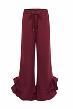 Load image into Gallery viewer, Ruffled Hem Wide Pants
