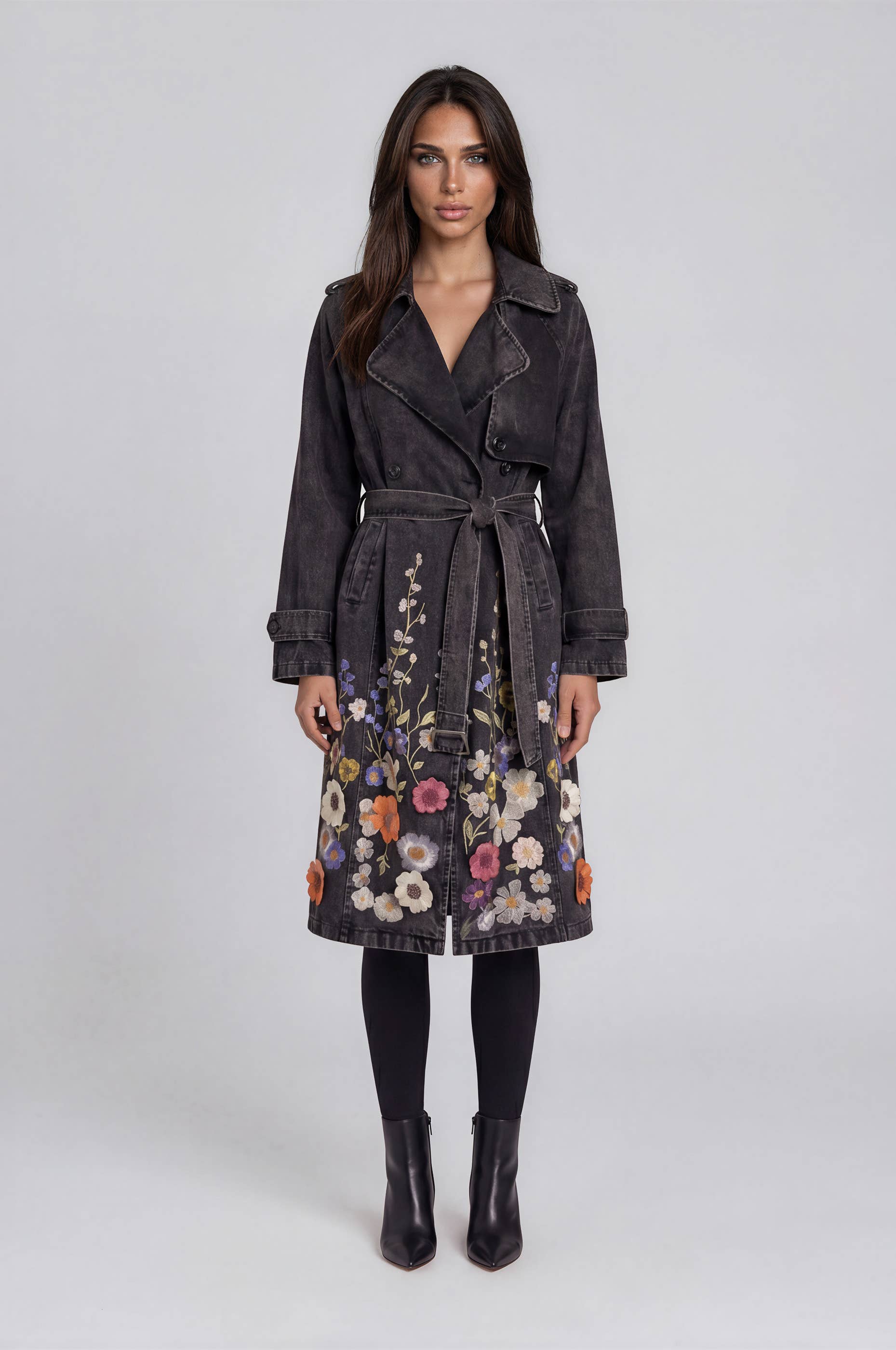 The Fleur de Denim Trench