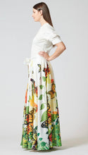 Load image into Gallery viewer, Ivory Butterfly Nature Maxi Skirt

