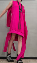 Load image into Gallery viewer, Hot Pink Asymmetric Tunic
