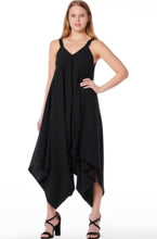 Load image into Gallery viewer, Black Hankerchief Jumpsuit
