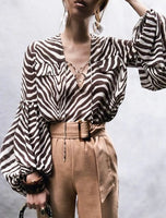 Zebra Print Blouse